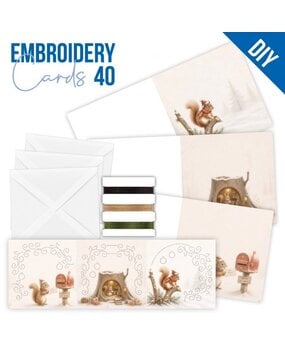 Find It Trading Stitch and Do Embroidery Cards Christmas Squirrel (STDOPP040)