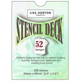 Lisa Horton Crafts The Stencil Deck Volume 1 - 52 Individual Stencils (LHCAS247)