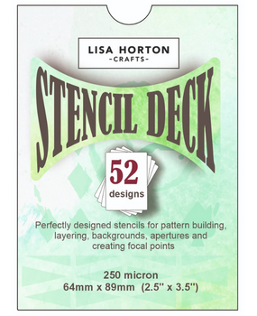 Lisa Horton Crafts The Stencil Deck Volume 1 - 52 Individual Stencils (LHCAS247)