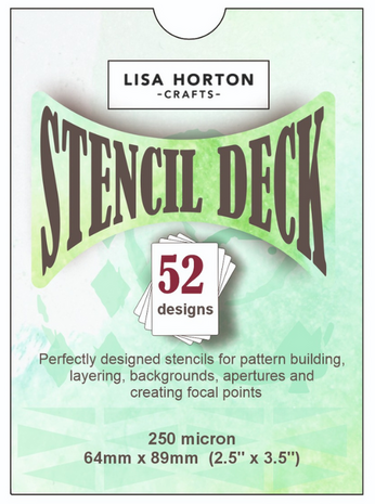 Lisa Horton Crafts The Stencil Deck Volume 1 - 52 Individual Stencils (LHCAS247)