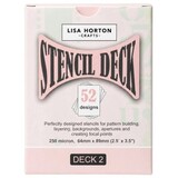 Lisa Horton Crafts The Stencil Deck Volume 2 - 52 Individual Stencils (LHCAS267)