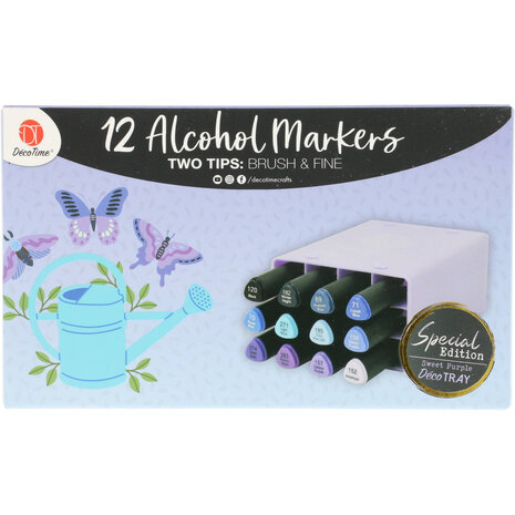 DécoTime SPECIAL EDITION 12 Alcohol Markers Sweet Purple (3005439)