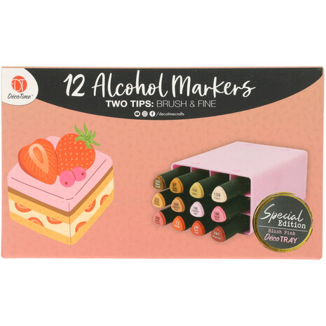 DécoTime SPECIAL EDITION 12 Alcohol Markers Blush Pink (3005439)