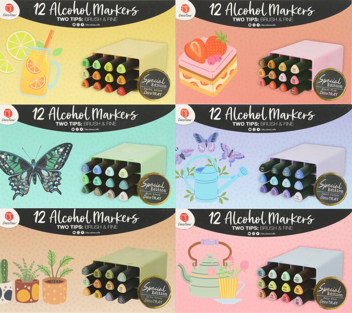 DécoTime SPECIAL EDITION Cozy Summer WAVE Alcohol Markers (3005439)