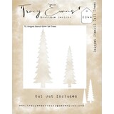 Tracy Evans Tall Trees 4x4 Inch Snippet Stencil (SS044)