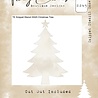 Tracy Evans Christmas Tree 4x4 Inch Snippet Stencil (SS045)