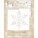 Tracy Evans Snowflake 4x4 Inch Snippet Stencil (SS046)