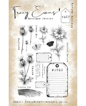 Tracy Evans Explore Nature A5 Clear Stamp (TE067)