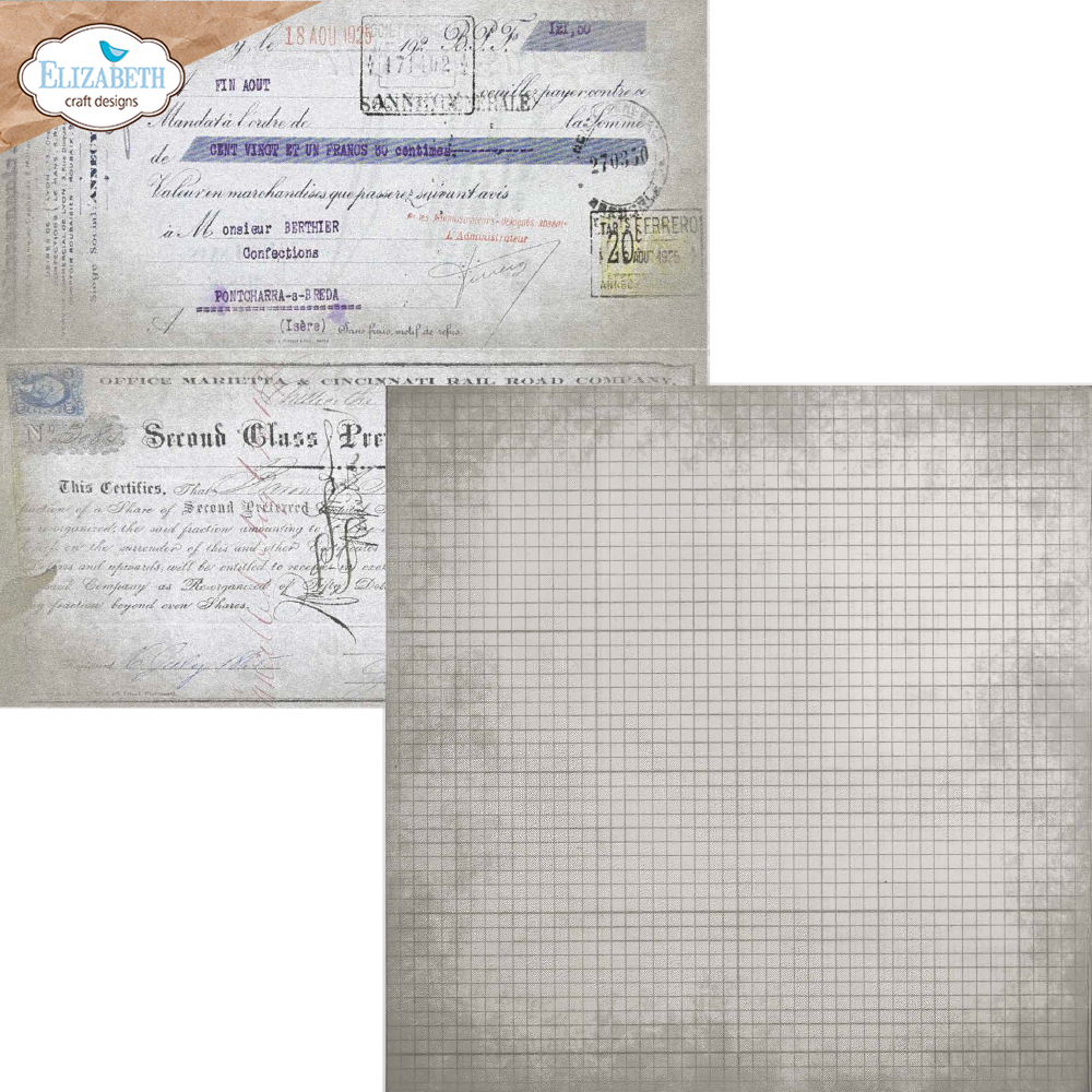 Elizabeth Craft Designs Beautifully Worn 12x12 Inch Patterned Cardstock (C044) Elizabeth Craft Designs Beautifully Worn 12x12 Inch Patterned Cardstock (C044)