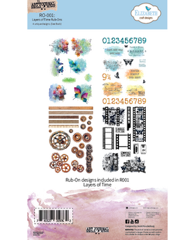 Elizabeth Craft Designs Beautifully Worn Rub-ons Layers of Time (RO001) Elizabeth Craft Designs Beautifully Worn Rub-ons Layers of Time (RO001)