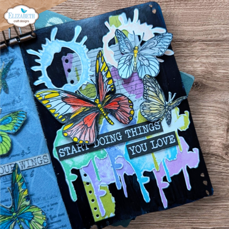 Elizabeth Craft Designs Beautifully Worn Stamp & Dies Where Wings Wander (CSD456) Elizabeth Craft Designs Beautifully Worn Stamp & Dies Where Wings Wander (CSD456)