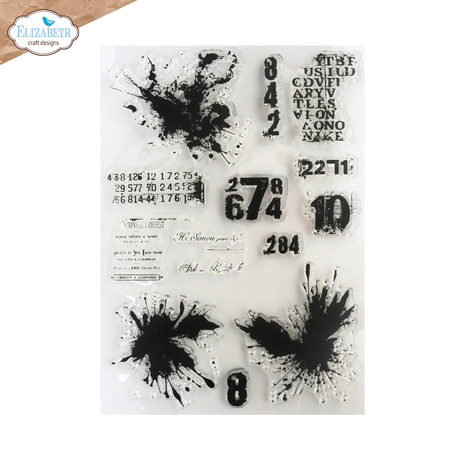 Elizabeth Craft Designs Beautifully Worn A5 Clear Stamps Stamped & Worn (CS457)