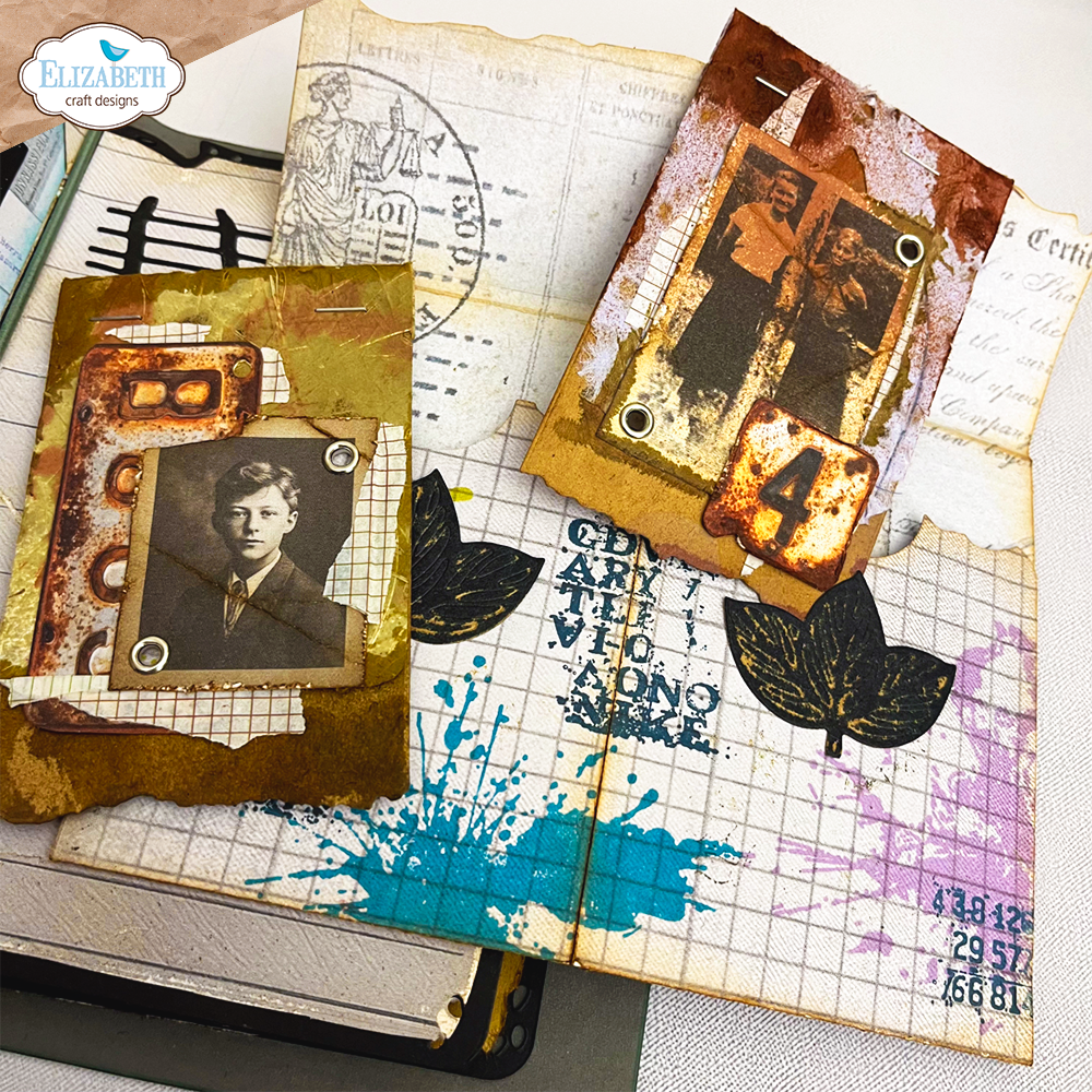 Elizabeth Craft Designs Beautifully Worn A5 Clear Stamps Stamped & Worn (CS457)