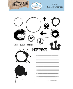 Elizabeth Craft Designs Beautifully Worn A5 Clear Stamps Perfectly Imperfect (CS458) Elizabeth Craft Designs Beautifully Worn A5 Clear Stamps Perfectly Imperfect (CS458)