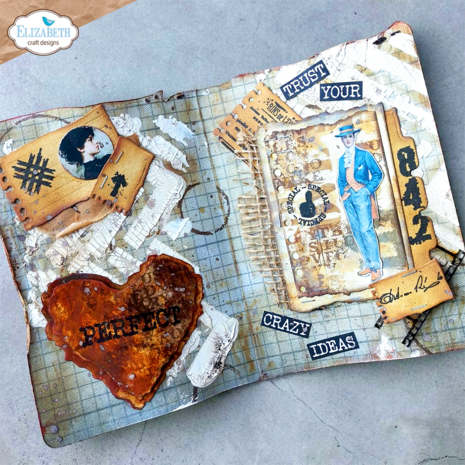 Elizabeth Craft Designs Beautifully Worn A5 Clear Stamps Perfectly Imperfect (CS458) Elizabeth Craft Designs Beautifully Worn A5 Clear Stamps Perfectly Imperfect (CS458)