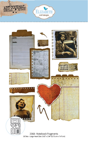 Elizabeth Craft Designs Beautifully Worn Dies Notebook Fragments (2368) Elizabeth Craft Designs Beautifully Worn Dies Notebook Fragments (2368)
