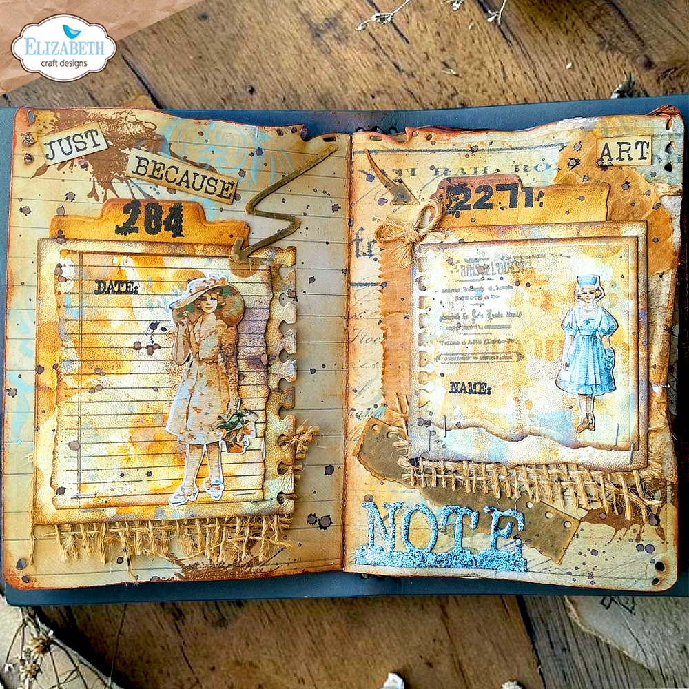 Elizabeth Craft Designs Beautifully Worn Dies Notebook Fragments (2368) Elizabeth Craft Designs Beautifully Worn Dies Notebook Fragments (2368)