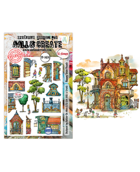 AALL and Create Clear Stamp Set A5 Happy Town People (AALL-TP-1474) AALL and Create Clear Stamp Set A5 Happy Town People (AALL-TP-1474)
