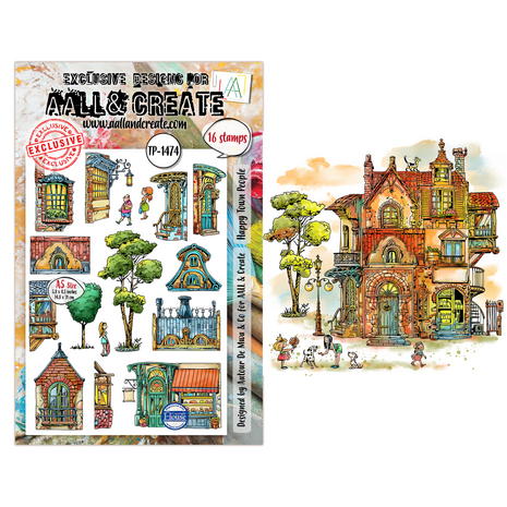 AALL and Create Clear Stamp Set A5 Happy Town People (AALL-TP-1474) AALL and Create Clear Stamp Set A5 Happy Town People (AALL-TP-1474)