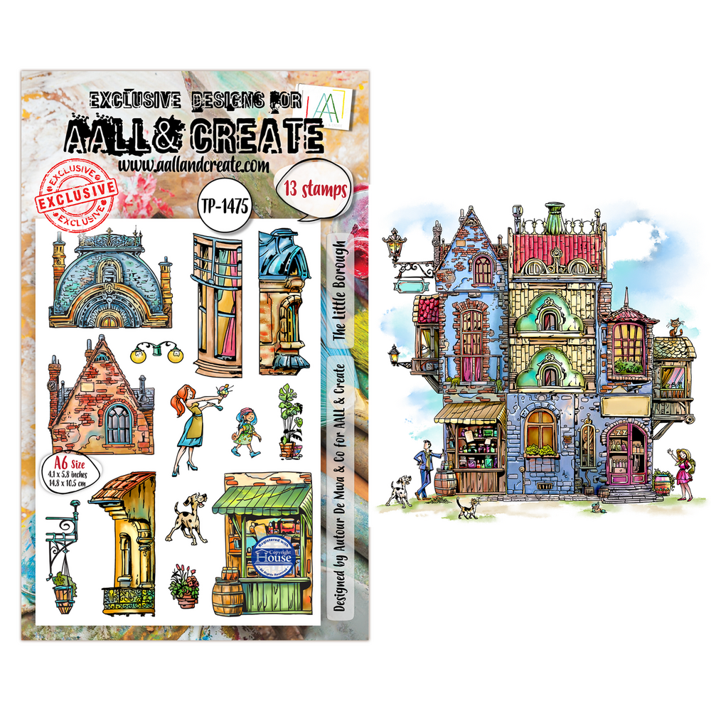 AALL and Create Clear Stamp Set A6 The Little Borough (AALL-TP-1475) AALL and Create Clear Stamp Set A6 The Little Borough (AALL-TP-1475)