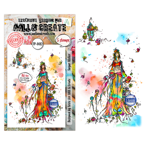 AALL and Create Clear Stamp Set A6 Sugar Atelier (AALL-TP-1482) AALL and Create Clear Stamp Set A6 Sugar Atelier (AALL-TP-1482)