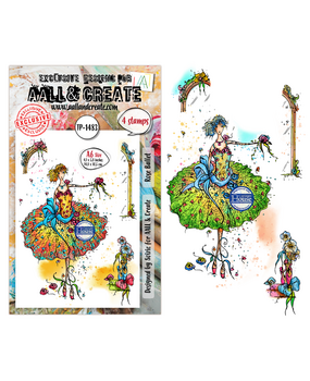 AALL and Create Clear Stamp Set A6 Rose Ballet (AALL-TP-1483)