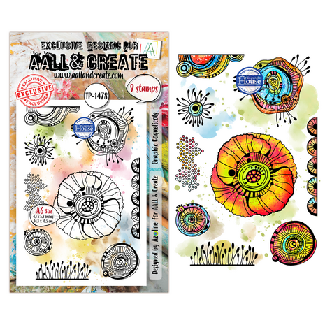 AALL and Create Clear Stamp Set A6 Graphic Coquelicots (AALL-TP-1478) AALL and Create Clear Stamp Set A6 Graphic Coquelicots (AALL-TP-1478)