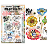 AALL and Create Clear Stamp Set A6 Lovely Coquelicots (AALL-TP-1479)
