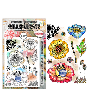 AALL and Create Clear Stamp Set A6 Lovely Coquelicots (AALL-TP-1479)