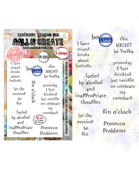 AALL and Create Clear Stamp Set A6 Miss Dee on Drinking (AALL-TP-1383) AALL and Create Clear Stamp Set A6 Miss Dee on Drinking (AALL-TP-1383)