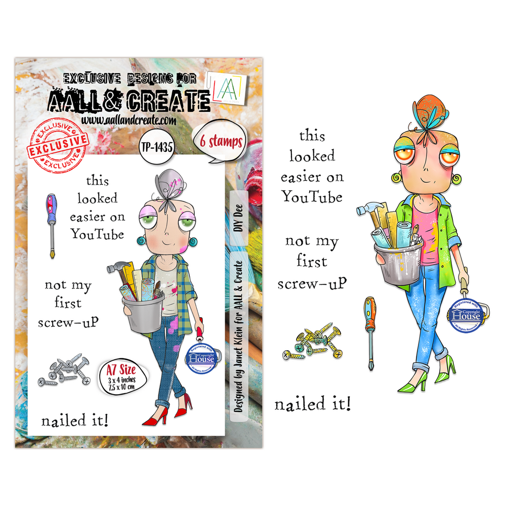 AALL and Create Clear Stamp Set A7 DIY Dee (AALL-TP-1435) AALL and Create Clear Stamp Set A7 DIY Dee (AALL-TP-1435)