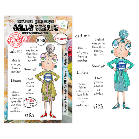 AALL and Create Clear Stamp Set A7 Mother Dee (AALL-TP-1436) AALL and Create Clear Stamp Set A7 Mother Dee (AALL-TP-1436)