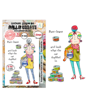 AALL and Create Clear Stamp Set A7 Purr-plexed Dee (AALL-TP-1438) AALL and Create Clear Stamp Set A7 Purr-plexed Dee (AALL-TP-1438)