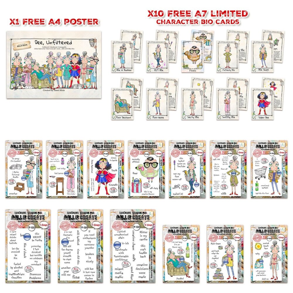 AALL and Create Dee Infiltered Stamp Bundle (AALL-PCK-JK004) AALL and Create Dee Infiltered Stamp Bundle (AALL-PCK-JK004)