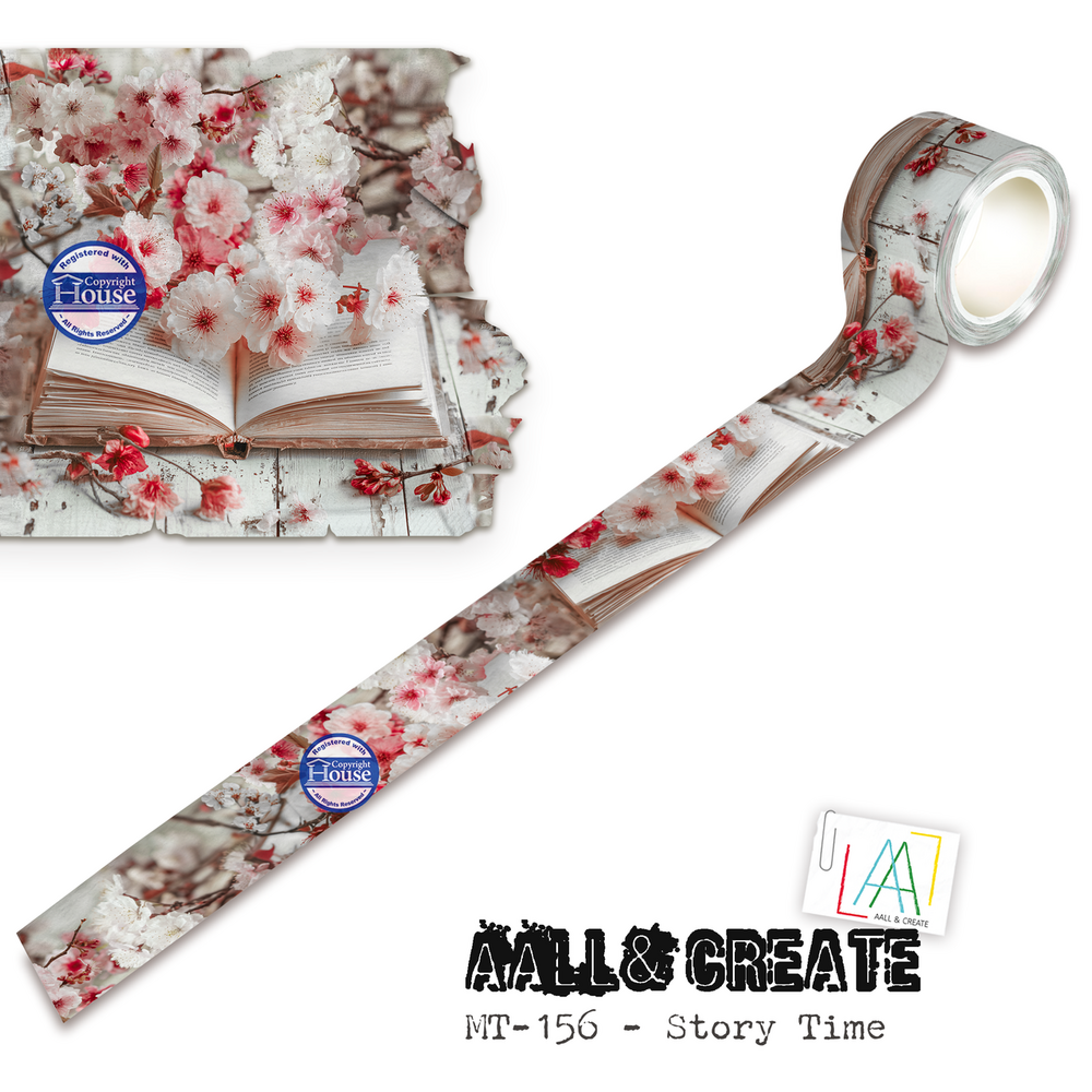 AALL and Create Layer it Up! Washi Tape 25mm Story Time (AALL-MT-156) AALL and Create Layer it Up! Washi Tape 25mm Story Time (AALL-MT-156)