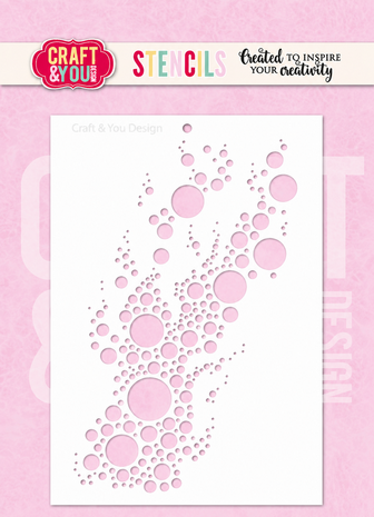 Craft & You Masking Stencil Bubbles (SC020) Craft & You Masking Stencil Bubbles (SC020)