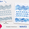 Craft & You Masking Stencil Waves (SC022) Craft & You Masking Stencil Waves (SC022)