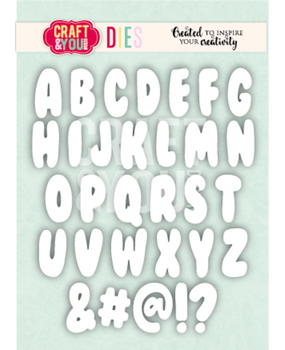Craft & You Dies Bubble Alphabet (CW409) Craft & You Dies Bubble Alphabet (CW409)