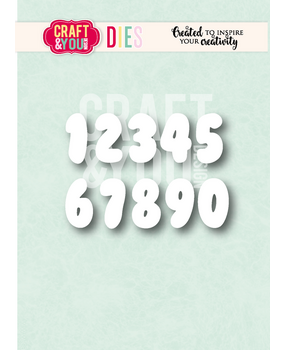 Craft & You Dies Bubble Numbers (CW416) Craft & You Dies Bubble Numbers (CW416)