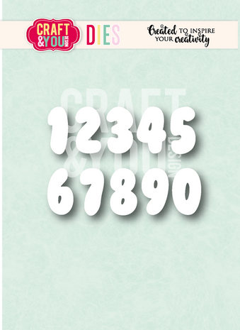 Craft & You Dies Bubble Numbers (CW416) Craft & You Dies Bubble Numbers (CW416)