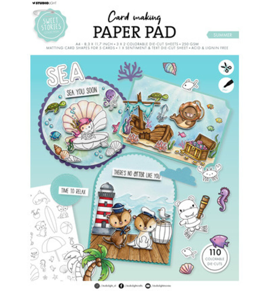Studio Light Sweet Stories A4 Card Making Pad (SL-SS-CMP43) Studio Light Sweet Stories A4 Card Making Pad (SL-SS-CMP43)