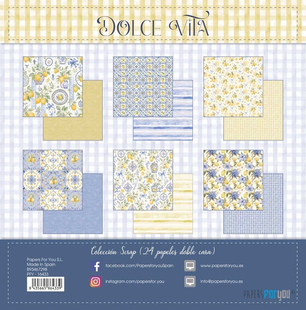 Papers For You Dolce Vita 6x6 Inch Paper Pack (PFY-16433) Papers For You Dolce Vita 6x6 Inch Paper Pack (PFY-16433)