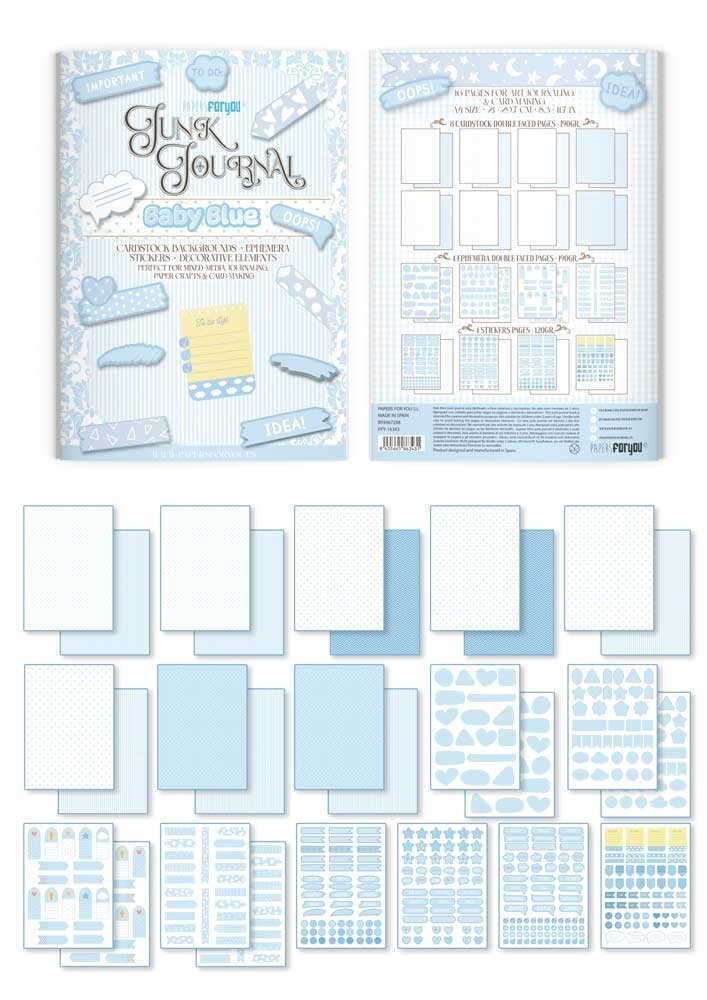 Papers For You Basic Blue A4 Junk Journal (PFY-16343)