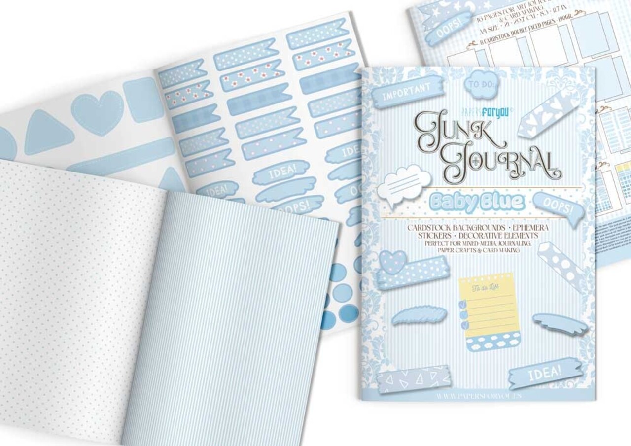 Papers For You Basic Blue A4 Junk Journal (PFY-16343)