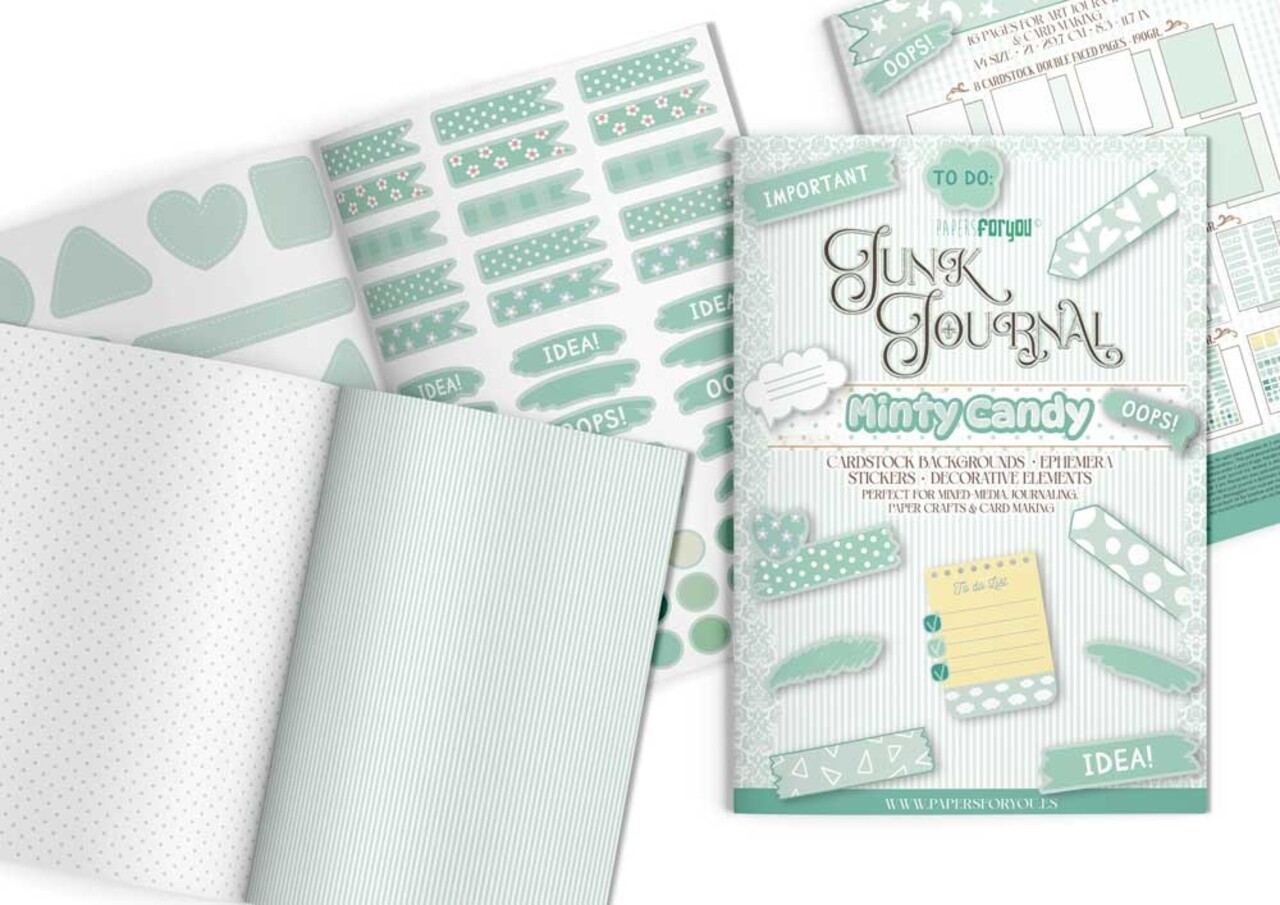 Papers For You Basic Mint A4 Junk Journal (PFY-16344)