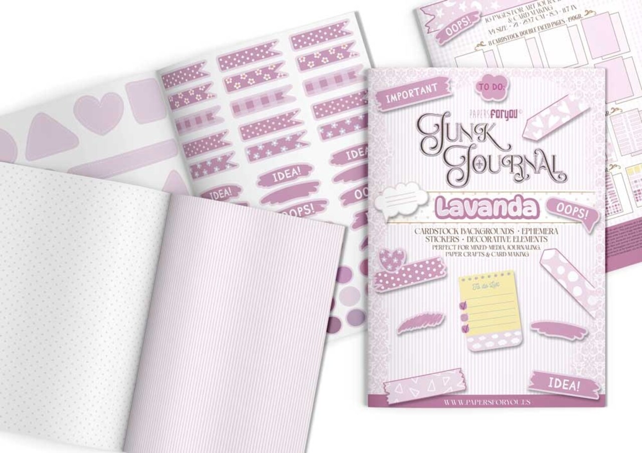 Papers For You Basic Lavander A4 Junk Journal (PFY-16346) Papers For You Basic Lavander A4 Junk Journal (PFY-16346)
