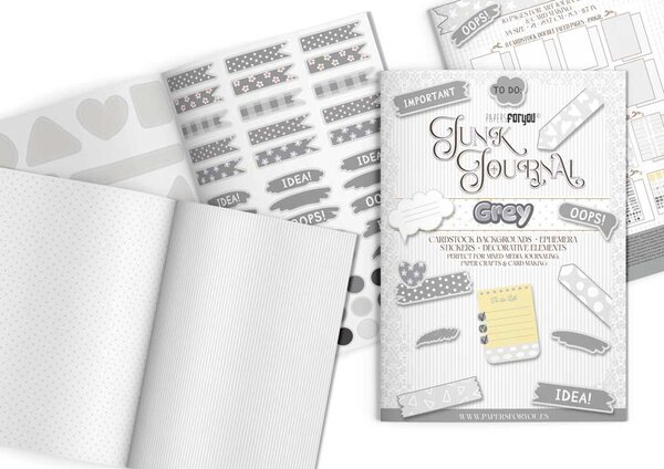 Papers For You Basic Grey A4 Junk Journal (PFY-16347) Papers For You Basic Grey A4 Junk Journal (PFY-16347)
