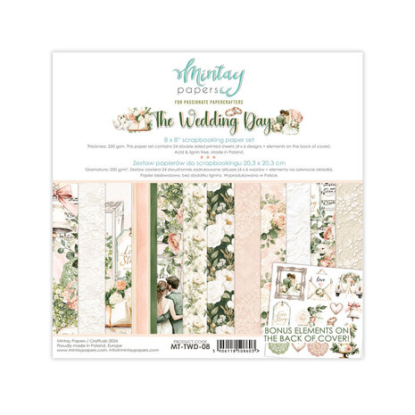 Mintay The Wedding Day 8x8 Inch Paper Pad (MT-TWD-08) Mintay The Wedding Day 8x8 Inch Paper Pad (MT-TWD-08)