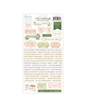 Mintay The Wedding Day 6x12 Inch Paper Stickers Words (MT-TWD-13) Mintay The Wedding Day 6x12 Inch Paper Stickers Words (MT-TWD-13)