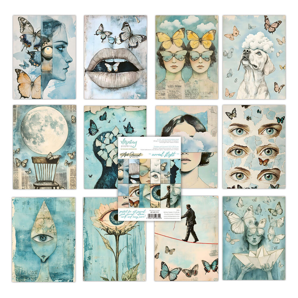 Mintay Art Journal Surreal Flight 6x8 Inch Paper Pad (MT-ART-P12)